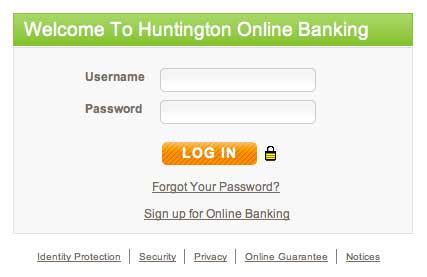 Huntington Online Banking Login .